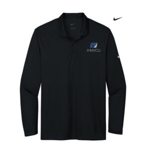 IHMVCU Nike Dri-FIT Micro Pique 2.0 Long Sleeve Polo-Black