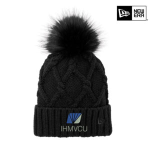 IHMVCU New Era Faux Fur Pom Beanie-Black