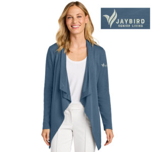 Jaybird Port Authority Women’s Breakwater Open Cardigan-Dusk Blue