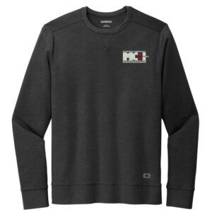 MCH OGIO Men Luuma Flex Long Sleeve Crew-Tarmac Grey Heather