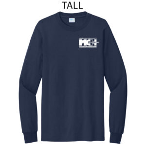 MCH Tall Cotton Long Sleeve Tee-Navy