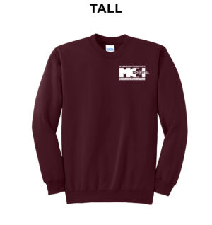 MCH Tall Fleece Crewneck Sweatshirt-Maroon