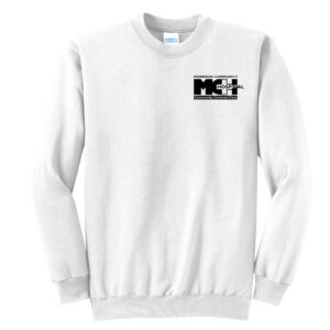 MCH Unisex Fleece Crewneck Sweatshirt-White