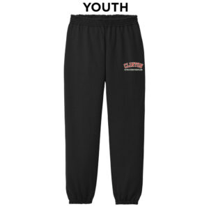 07.River Queen Wrestling Youth Core Fleece Sweatpant-Black