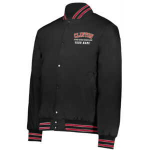 13.River Queen Wrestling Holloway Heritage Jacket Men-Black/Red (m-2xl)