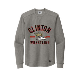 24.River Queen Wrestling New Era Men Thermal Long Sleeve-Shadow Grey Heather