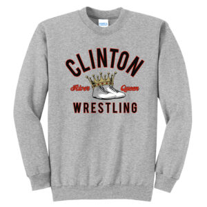 28.River Queen Wrestling Unisex Fleece Crewneck Sweatshirt-Athletic heather