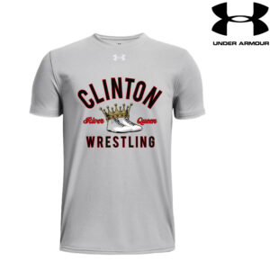 33.River Queen Wrestling Under Armour short sleeve Men’s Team Tech Tee-Mod Grey