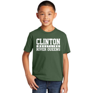 35.River Queen Wrestling Youth Fan Favorite Short Sleeve Tee-Olive