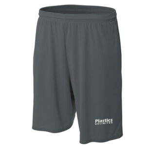 Plastics Unlimited Moisture Management Men’s Short with Side Pockets-Graphite