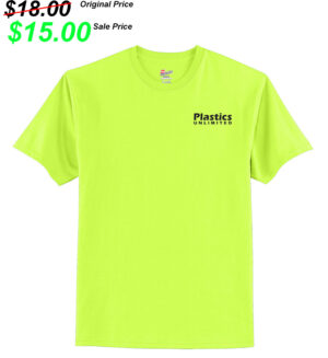 Plastics Unlimited Unisex Short Sleeve Tee-Safety Green