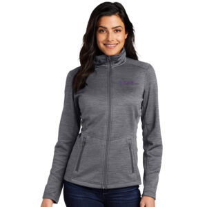 The GroupThe Group Port Authority Ladies Digi Stripe Fleece Jacket-Black