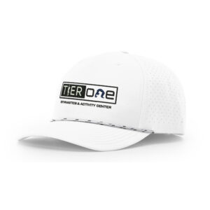 Tier One Gymnastics Richardson Laser PERF Performance Rope Cap-White/White/Black