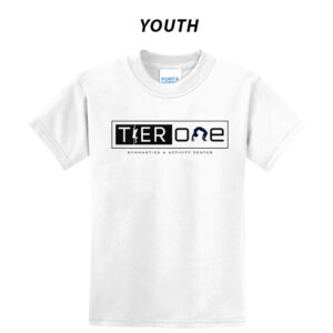 Tier One Gymnastics Youth Short Sleeve Tee-White