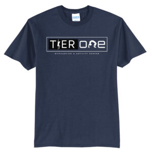 Tier One Gymnastics Unisex Short Sleeve Tee-navy