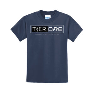 Tier One Gymnastics Youth Short Sleeve Tee-navy