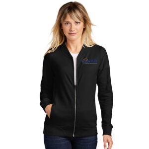 Vista Defense Technologies Sport Tek Ladies Lightweight French Terry Bomber-Black