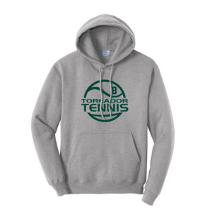 Boone Boys Tennis Unisex Fleece Hooded Sweatshirt-Athletic Heather