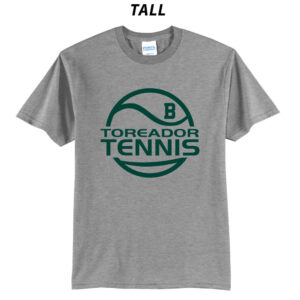 Boone Boys Tennis Tall Short Sleeve Tee-Athletic Heather