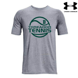 Boone Boys Tennis Men Under Armour Athletics soft cotton blend T-shirt-Steel Grey Heather