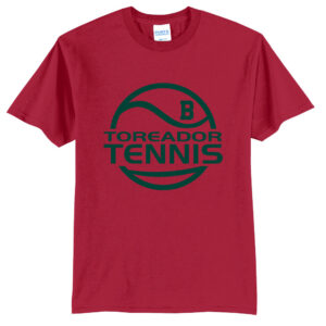 Boone Boys Tennis Unisex Short Sleeve Tee-Red