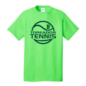 Boone Boys Tennis Unisex Short Sleeve Tee-Neon Green