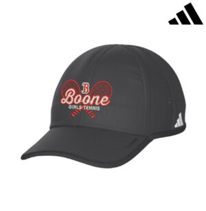 Boone Girls Tennis Adidas Superlite 3 Team Cap – Grey Six