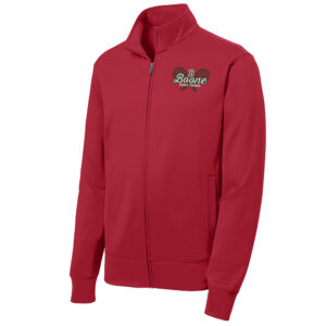 Boone Girls Tennis Men Sport-Tek Sport-Wick Fleece Full-Zip Jacket-Deep Red