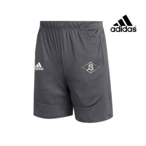 Baldwin Baseball Adidas Sideline 21 Knit shorts with pockets-GreyFour (L, XL, 3X, 4X Only)