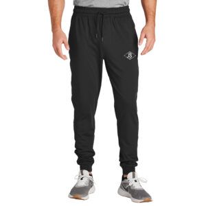 Baldwin Baseball Sport-Tek Men Sport-Wick Stretch Jogger-Black