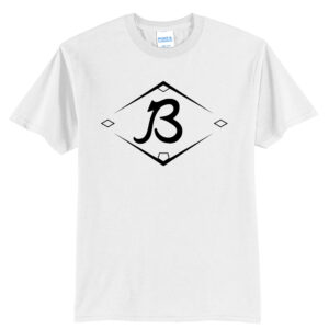 Baldwin Baseball Unisex Short Sleeve Tee-White