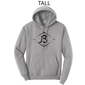 Baldwin Baseball Tall Fleece Hooded Sweatshirt-Athletic Heather