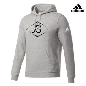 Baldwin Baseball Adidas Fleece Hooded Sweatshirt- MedGrey Heather