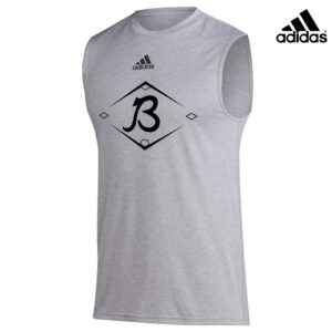 Baldwin Baseball Adidas Badge of Sport (BOS) Pre Game Sleeveless Tee – Heather Grey (M-4Xl only)