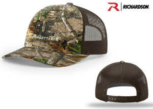 Everson Richardson Printed Trucker mesh snap back cap-Realtree Edge Brown 3D Puff