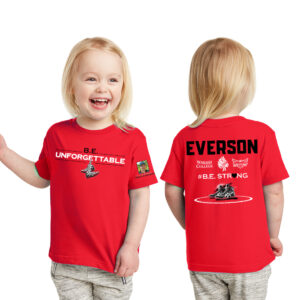 Everson Toddler Fine Jersey Short Sleeve Tee-Red