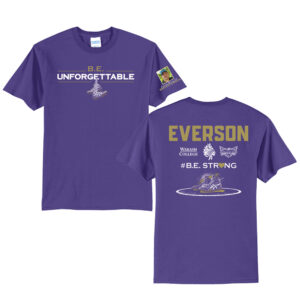 Everson Unisex Short Sleeve Tee-Purple