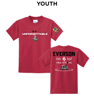 Everson Youth Short Sleeve Tee-Red