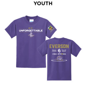 Everson Youth Short Sleeve Tee-Purple