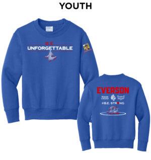 Everson Youth Fleece Crewneck Sweasthirt-Royal