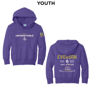 Everson Youth Fleece Hooded Sweatshirt-Purple