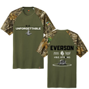 Everson Men Russell Outdoors Realtree Colorblock Performance Tee-Olive Drab Green/ Realtree Edge