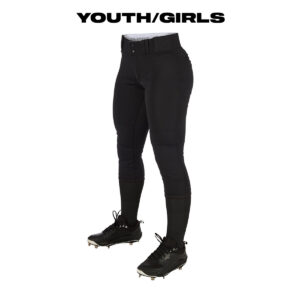 12. Champro Tournament YOUTH/GIRLS Traditional Low Rise Pant-Black