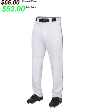 .08 Bettendorf Baseball Club Rawlings pro Semi-Relaxed Fit Pant w/Piping-White/Black