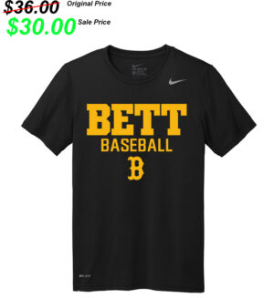 Bettendorf Baseball Club Nike Team rLegend  Short  Sleeve performance  T shirt –  Black