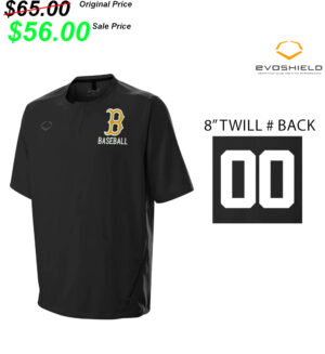 .20 Bettendorf Baseball Club EvoShield Adult IMPAK short sleeve BP Jacket – Black