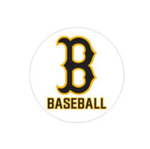 .16 Bettendorf Baseball Club Bettendorf Baseball  4″ Clear  Circle window Decal