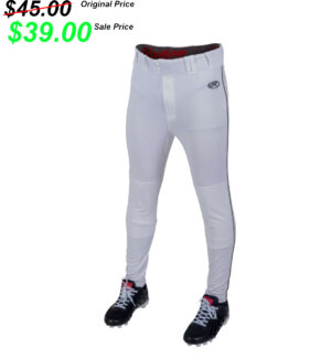 .07 Bettendorf Baseball Club Rawlings Launch Tapered Jogger Fit pant with piping-Grey/Black