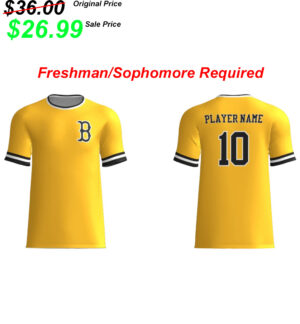 .02 Bettendorf Baseball Club Champro Sublimated Player Jersey-Gold