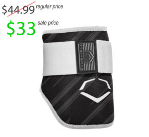 Bettendorf Baseball Club Evoshield Speed Stripe Batters Elbow Guard (one size)-Black